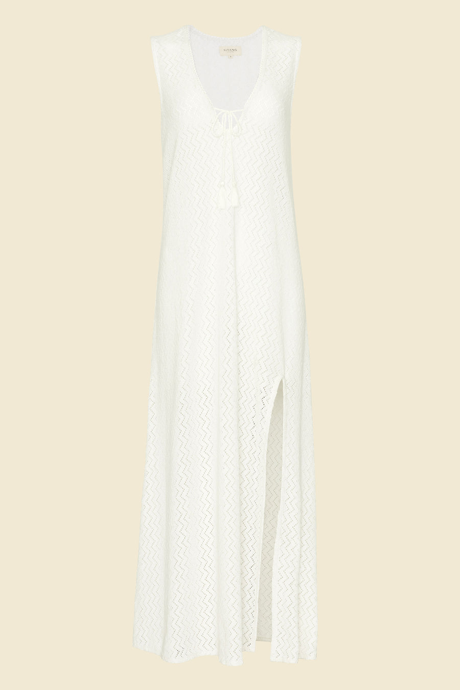 Sorrento Dress - White Crochet