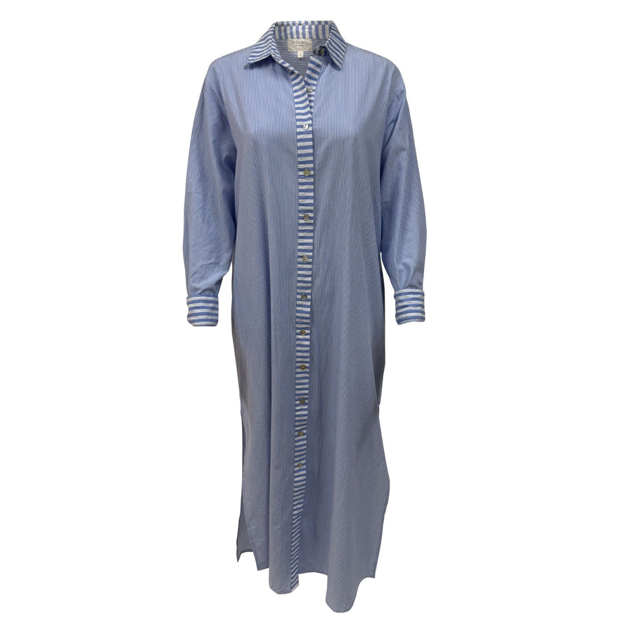 Riga Dress - Blue Stripes