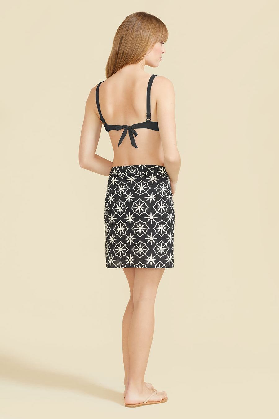 Sitano x SimkinStyle Natalia Sarong - Black/Cream