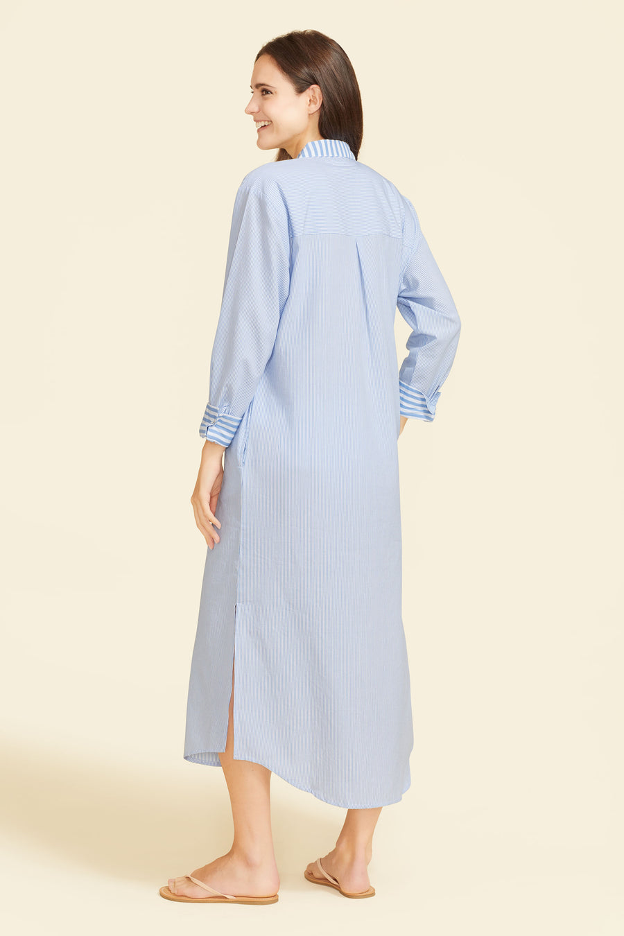 Riga Dress - Blue Stripes