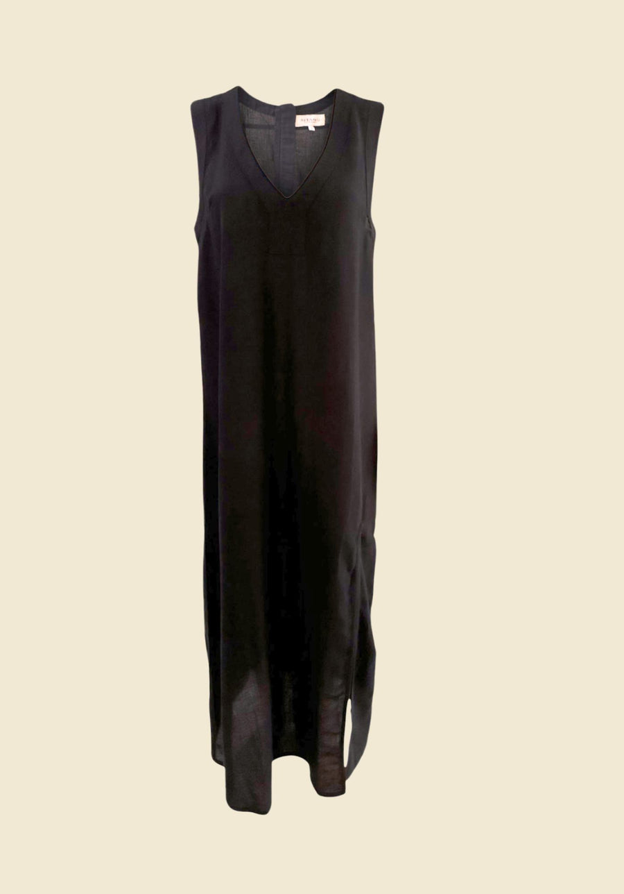 Grotta Midi Dress - Black